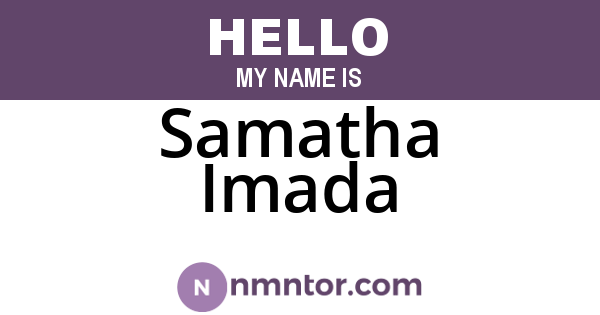 Samatha Imada