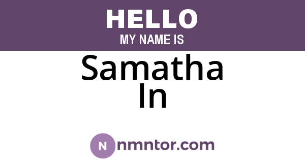 Samatha In