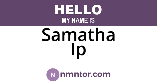 Samatha Ip