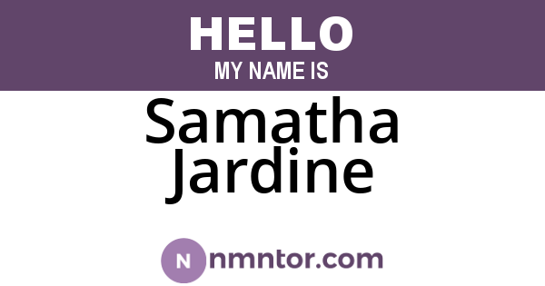 Samatha Jardine