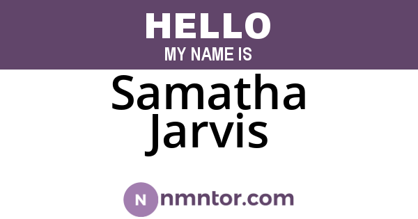 Samatha Jarvis
