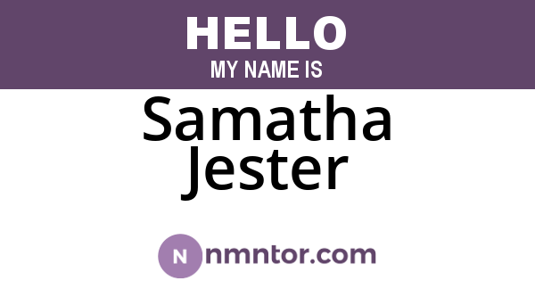Samatha Jester