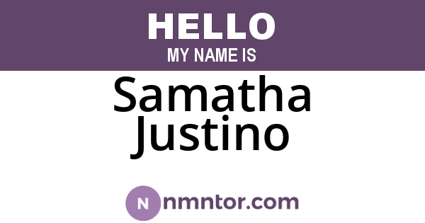 Samatha Justino