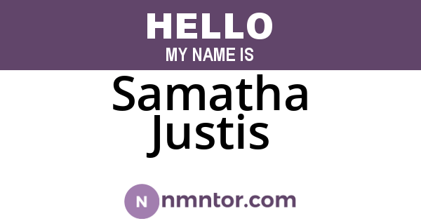 Samatha Justis