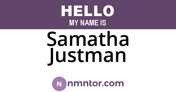 Samatha Justman