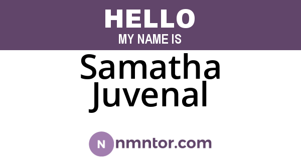 Samatha Juvenal
