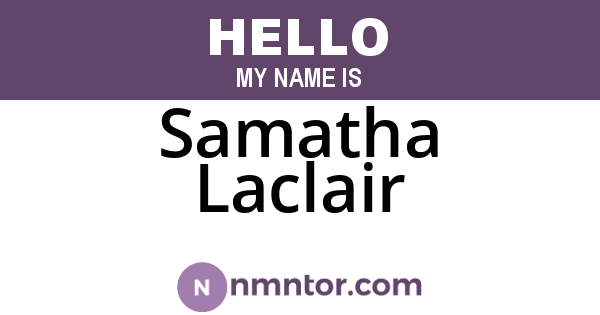 Samatha Laclair