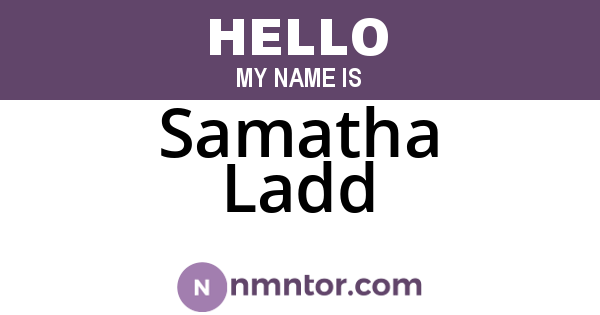 Samatha Ladd