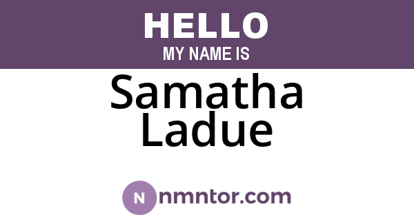 Samatha Ladue