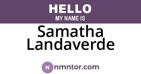 Samatha Landaverde