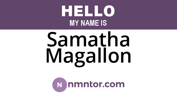 Samatha Magallon