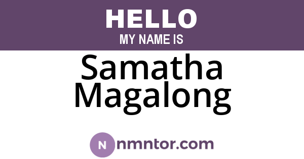 Samatha Magalong