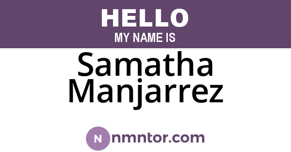 Samatha Manjarrez