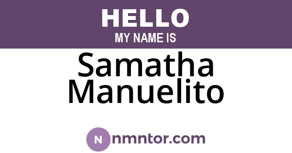 Samatha Manuelito