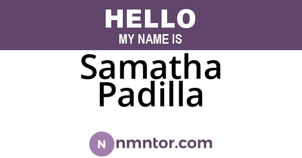 Samatha Padilla