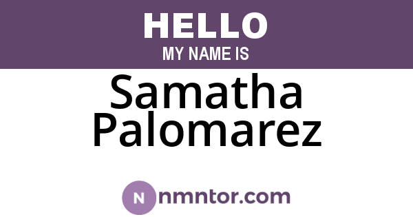 Samatha Palomarez