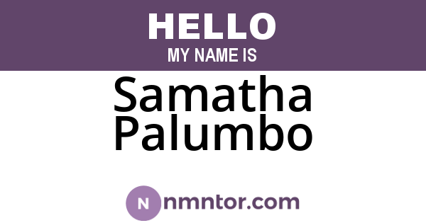 Samatha Palumbo