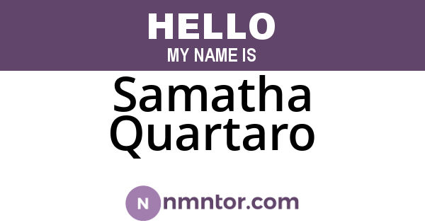 Samatha Quartaro
