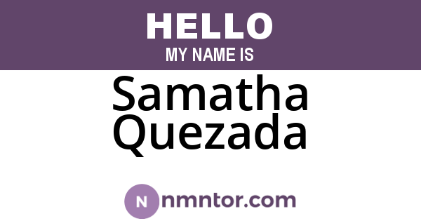 Samatha Quezada