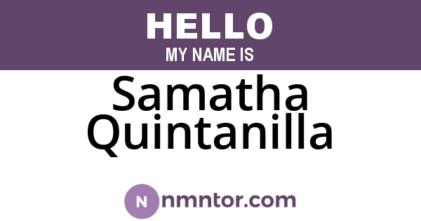 Samatha Quintanilla