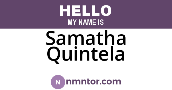 Samatha Quintela