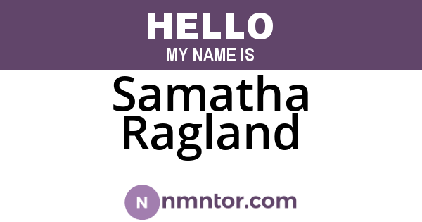 Samatha Ragland