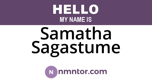 Samatha Sagastume