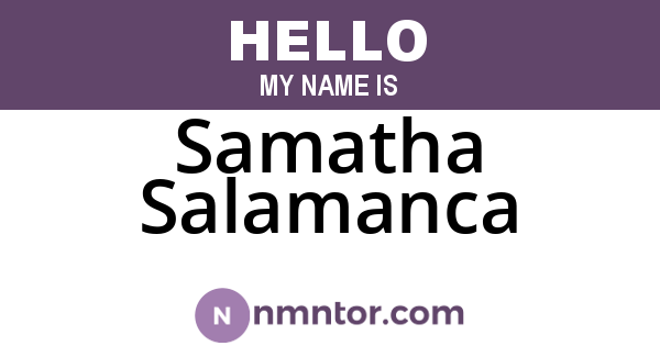 Samatha Salamanca