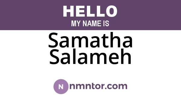 Samatha Salameh
