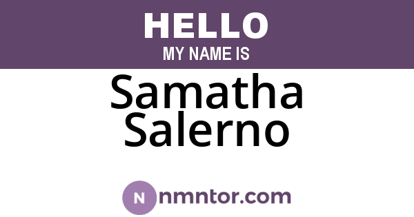 Samatha Salerno