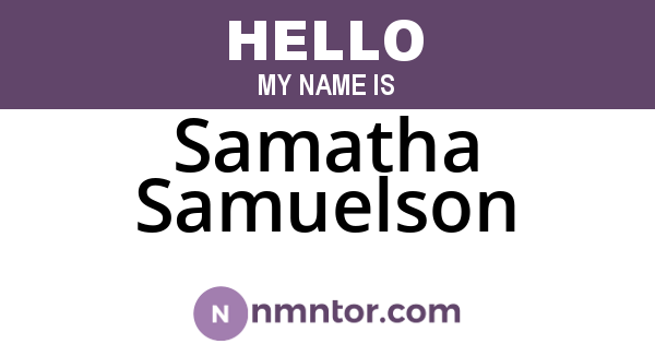 Samatha Samuelson