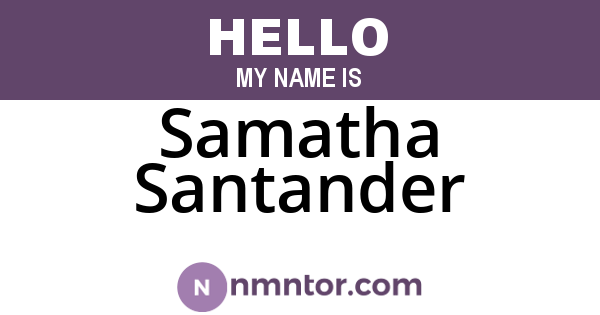 Samatha Santander