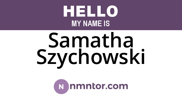 Samatha Szychowski