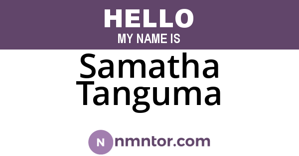 Samatha Tanguma