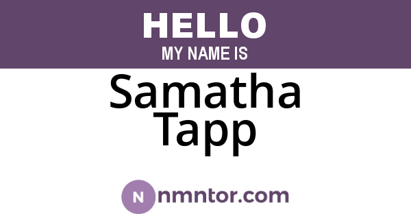 Samatha Tapp