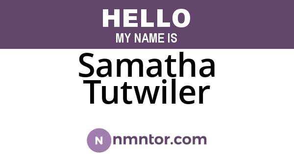 Samatha Tutwiler