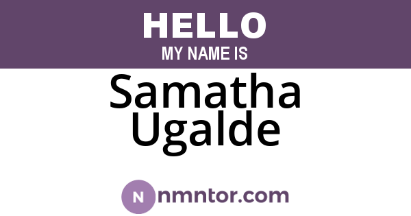 Samatha Ugalde