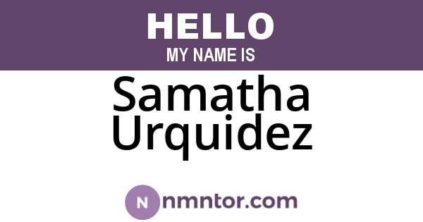 Samatha Urquidez