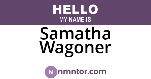 Samatha Wagoner