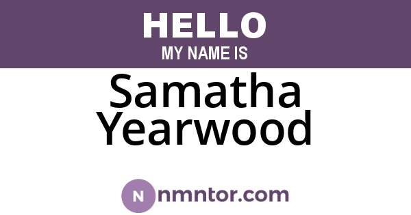 Samatha Yearwood