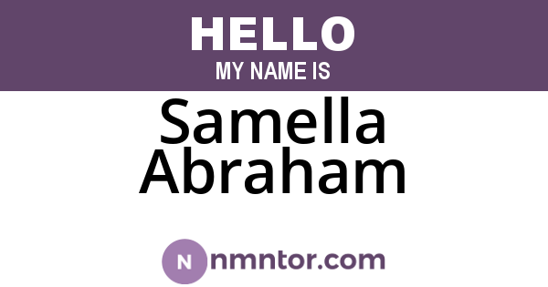 Samella Abraham