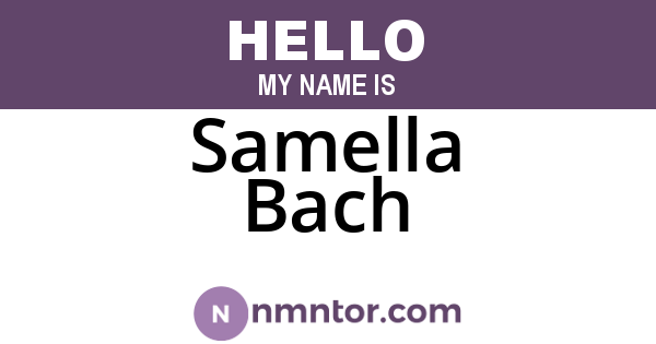 Samella Bach