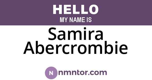 Samira Abercrombie