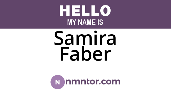 Samira Faber