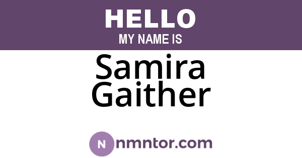 Samira Gaither