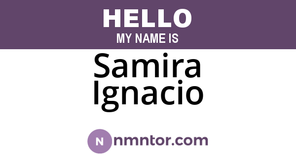 Samira Ignacio