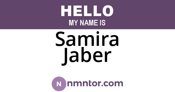 Samira Jaber