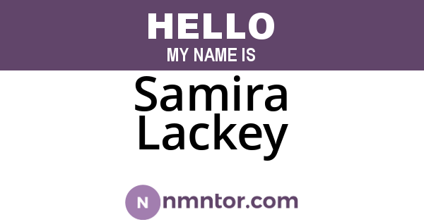 Samira Lackey