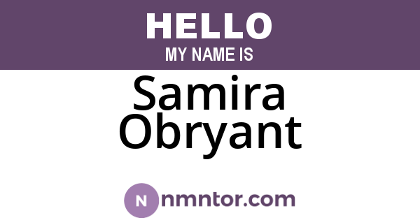 Samira Obryant