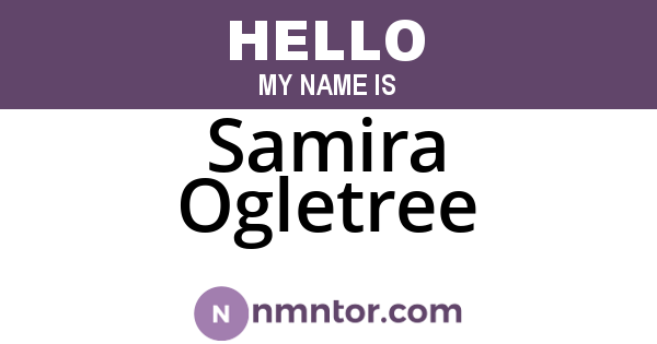 Samira Ogletree